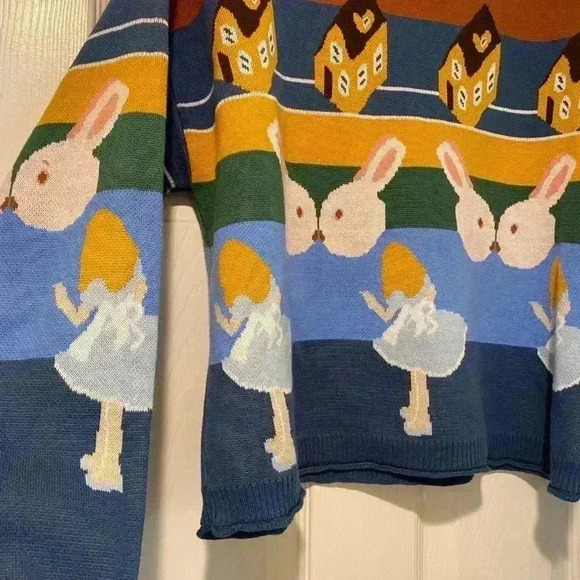 Alice in Wonderland Knitted Sweater,‎ one size - Picture 6 of 15